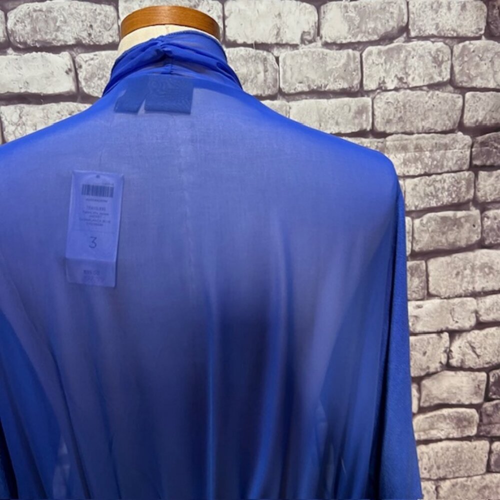 Chico's Travelers NWT Blue No Close Jacket Size XL - Picture 7 of 9